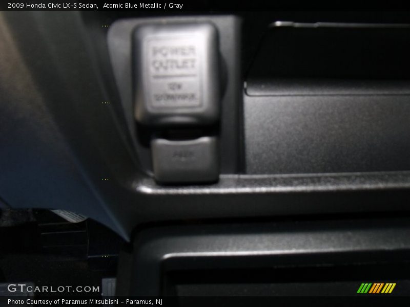 Atomic Blue Metallic / Gray 2009 Honda Civic LX-S Sedan