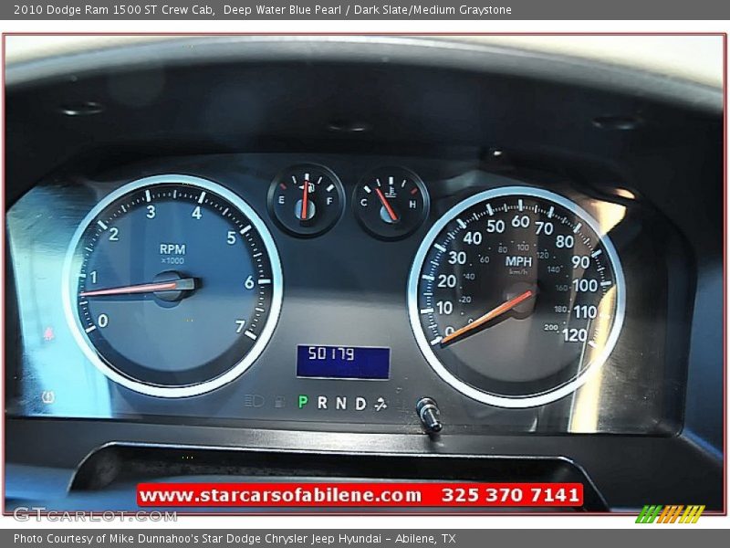 Deep Water Blue Pearl / Dark Slate/Medium Graystone 2010 Dodge Ram 1500 ST Crew Cab