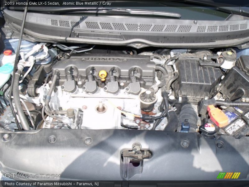 Atomic Blue Metallic / Gray 2009 Honda Civic LX-S Sedan