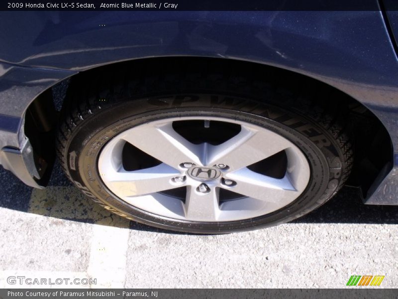 Atomic Blue Metallic / Gray 2009 Honda Civic LX-S Sedan