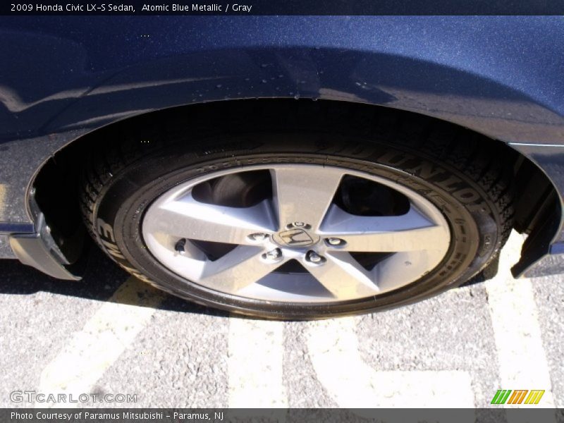 Atomic Blue Metallic / Gray 2009 Honda Civic LX-S Sedan