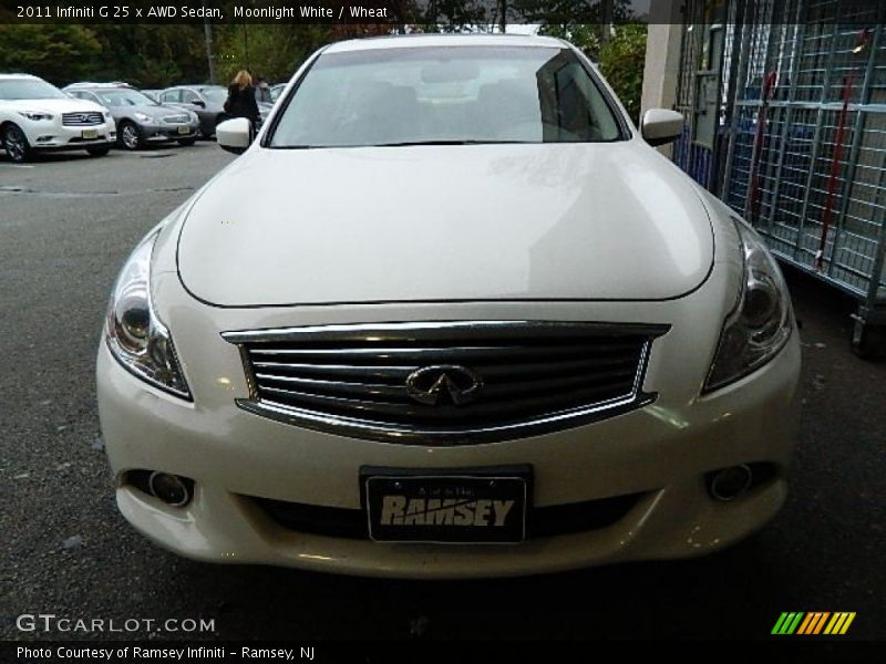 Moonlight White / Wheat 2011 Infiniti G 25 x AWD Sedan