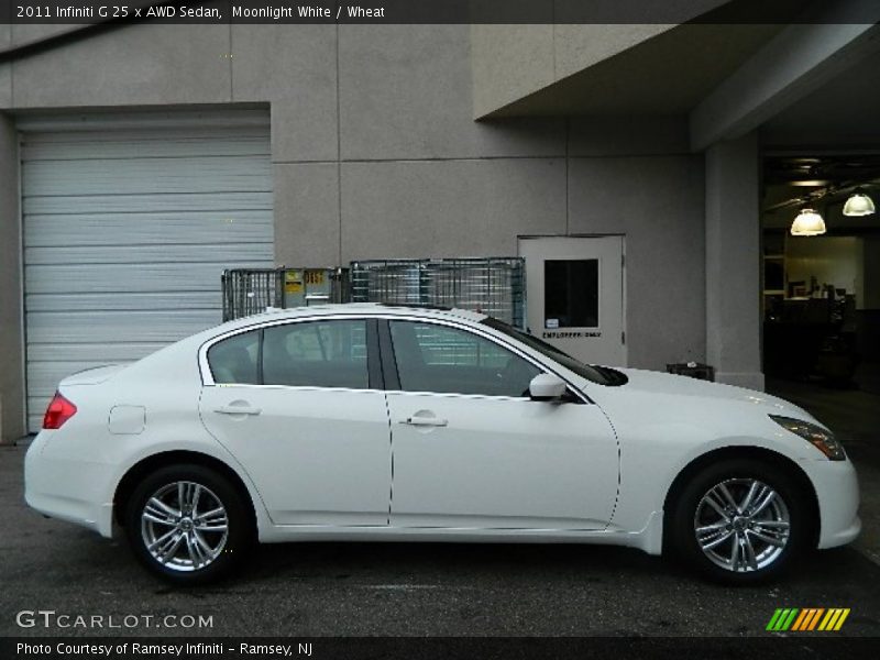 Moonlight White / Wheat 2011 Infiniti G 25 x AWD Sedan