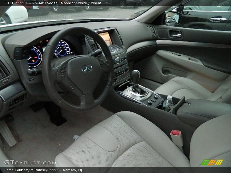 Wheat Interior - 2011 G 25 x AWD Sedan 