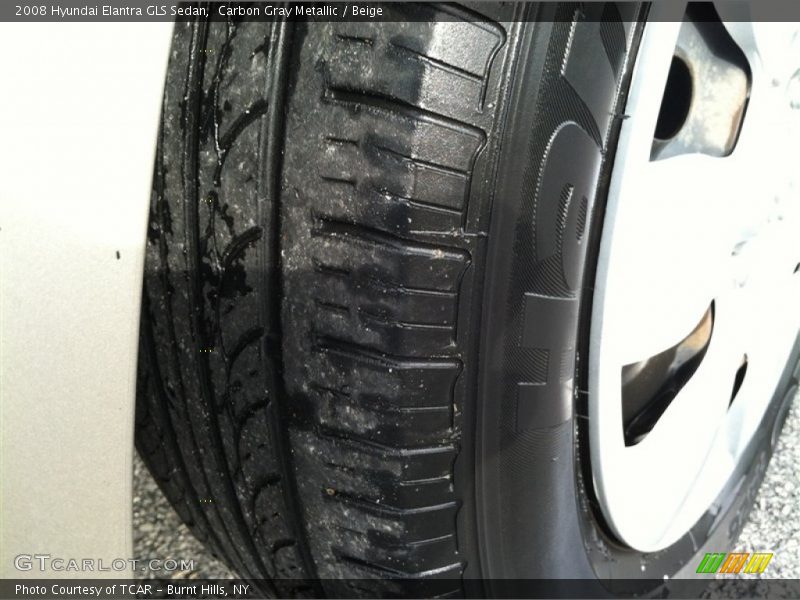 Carbon Gray Metallic / Beige 2008 Hyundai Elantra GLS Sedan