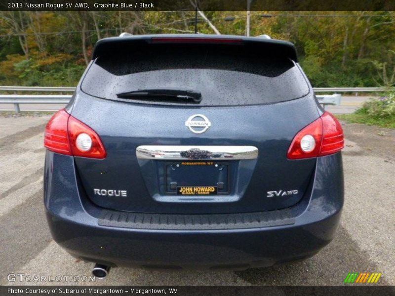 Graphite Blue / Black 2013 Nissan Rogue SV AWD