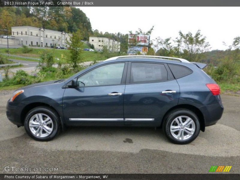 Graphite Blue / Black 2013 Nissan Rogue SV AWD