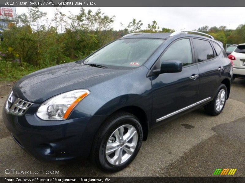 Graphite Blue / Black 2013 Nissan Rogue SV AWD
