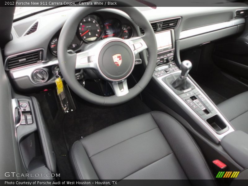 Black Interior - 2012 New 911 Carrera Coupe 