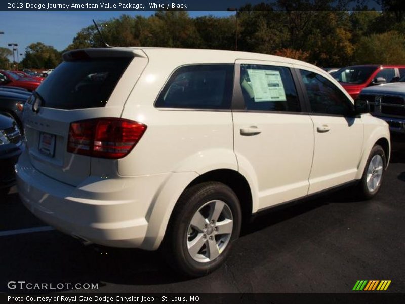 White / Black 2013 Dodge Journey American Value Package