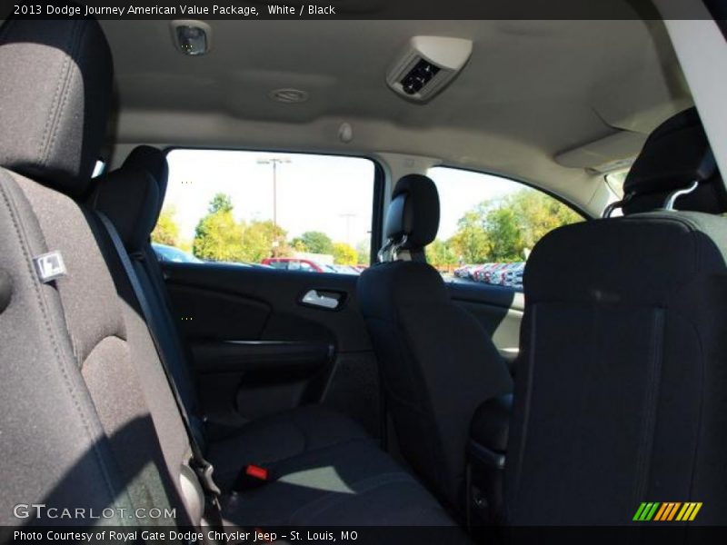 White / Black 2013 Dodge Journey American Value Package