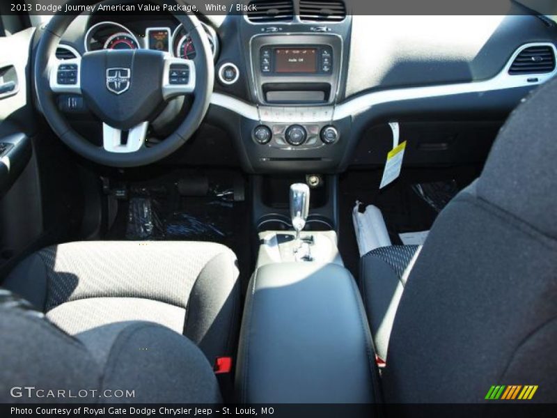 White / Black 2013 Dodge Journey American Value Package