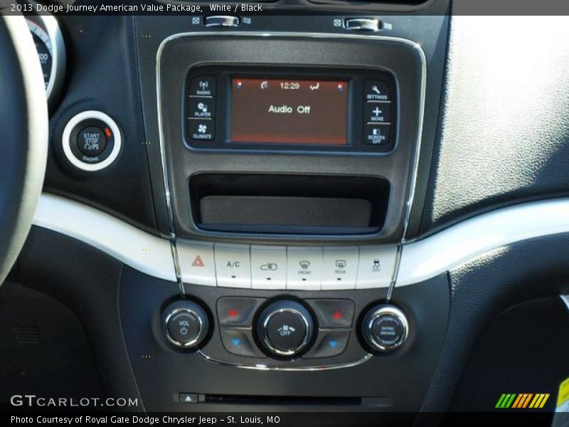 White / Black 2013 Dodge Journey American Value Package
