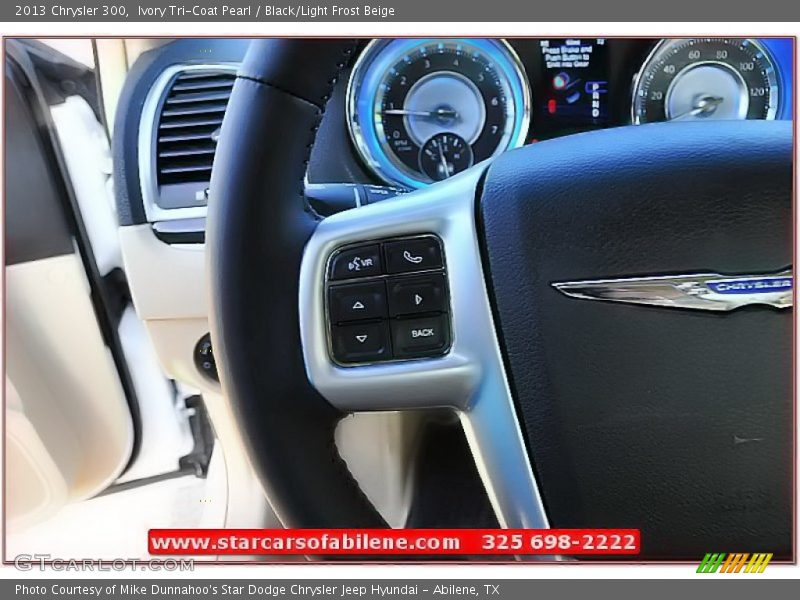 Ivory Tri-Coat Pearl / Black/Light Frost Beige 2013 Chrysler 300