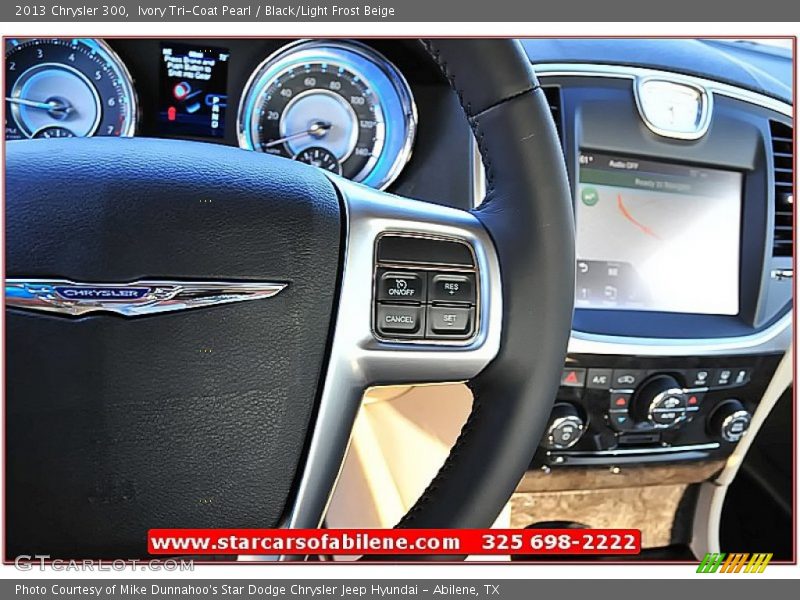 Ivory Tri-Coat Pearl / Black/Light Frost Beige 2013 Chrysler 300