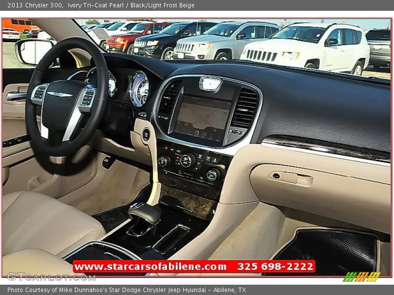Ivory Tri-Coat Pearl / Black/Light Frost Beige 2013 Chrysler 300
