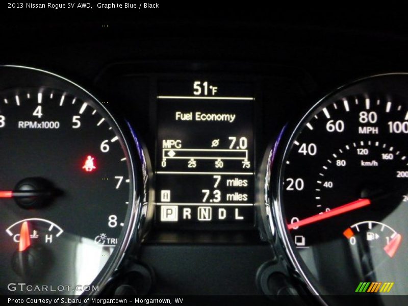 Graphite Blue / Black 2013 Nissan Rogue SV AWD