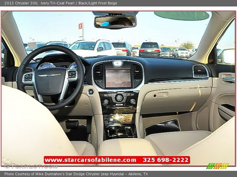 Ivory Tri-Coat Pearl / Black/Light Frost Beige 2013 Chrysler 300