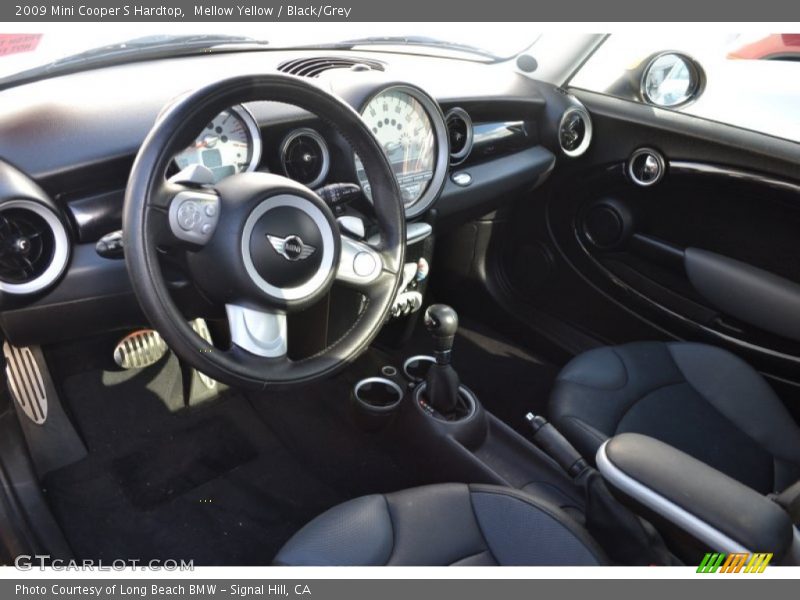 Mellow Yellow / Black/Grey 2009 Mini Cooper S Hardtop