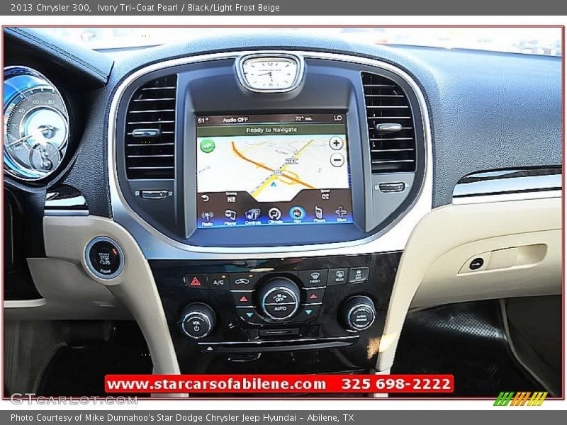 Ivory Tri-Coat Pearl / Black/Light Frost Beige 2013 Chrysler 300