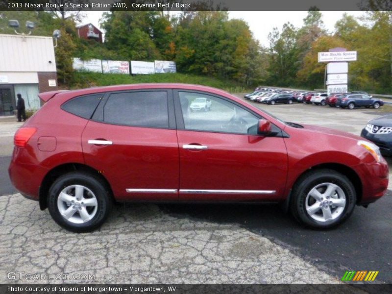 Cayenne Red / Black 2013 Nissan Rogue S Special Edition AWD