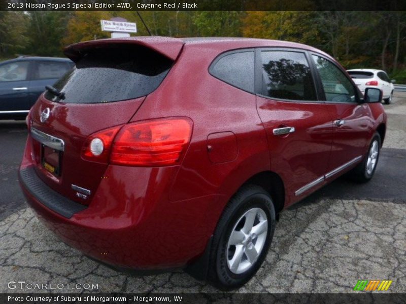 Cayenne Red / Black 2013 Nissan Rogue S Special Edition AWD