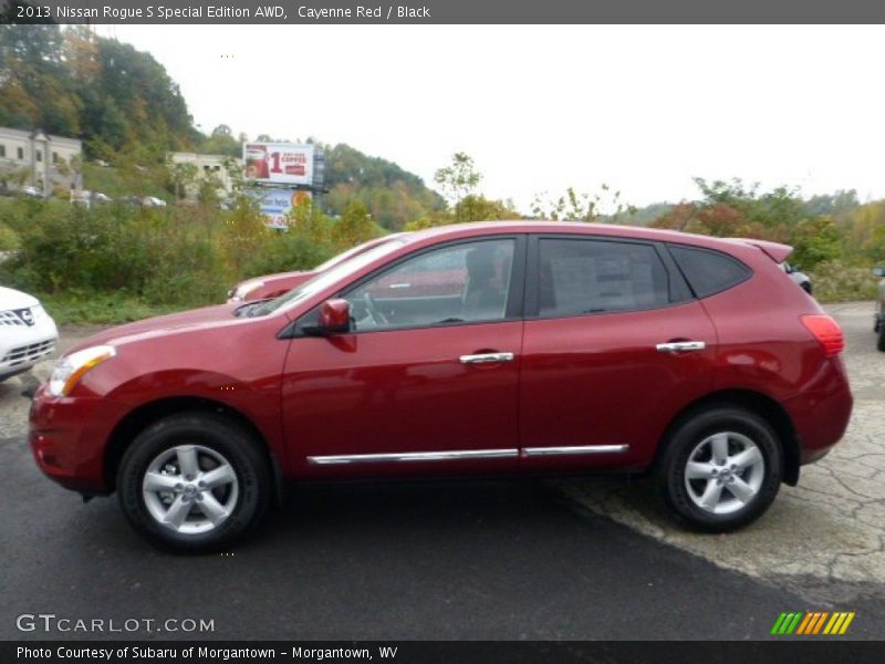 Cayenne Red / Black 2013 Nissan Rogue S Special Edition AWD