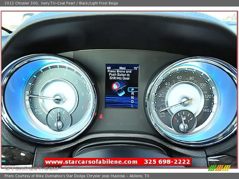 Ivory Tri-Coat Pearl / Black/Light Frost Beige 2013 Chrysler 300