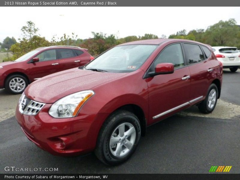 Cayenne Red / Black 2013 Nissan Rogue S Special Edition AWD