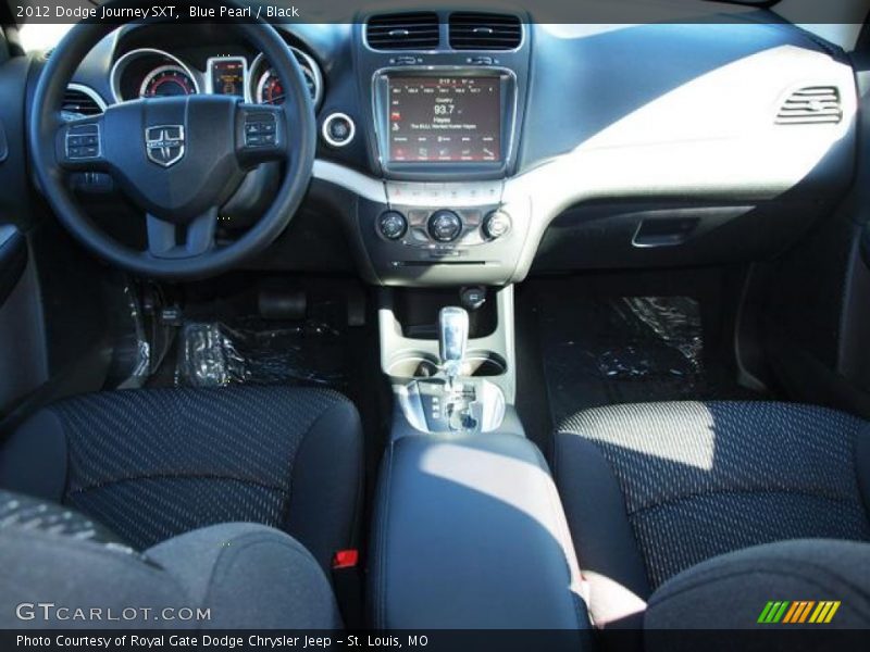 Blue Pearl / Black 2012 Dodge Journey SXT