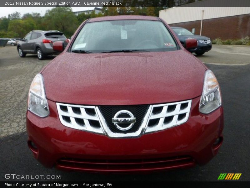 Cayenne Red / Black 2013 Nissan Rogue S Special Edition AWD
