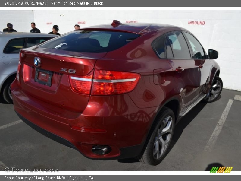 Vermilion Red Metallic / Black 2010 BMW X6 xDrive35i