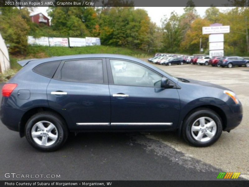 Graphite Blue / Gray 2013 Nissan Rogue S AWD