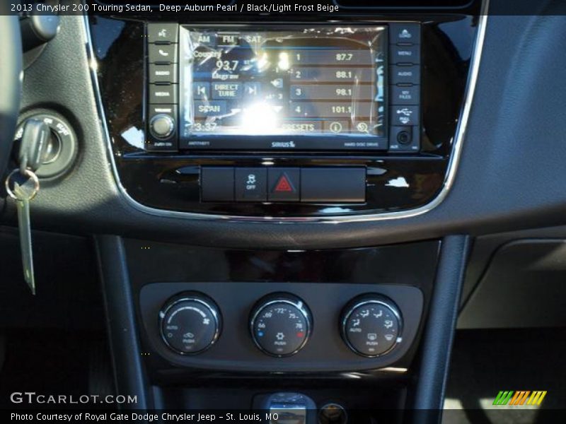 Deep Auburn Pearl / Black/Light Frost Beige 2013 Chrysler 200 Touring Sedan