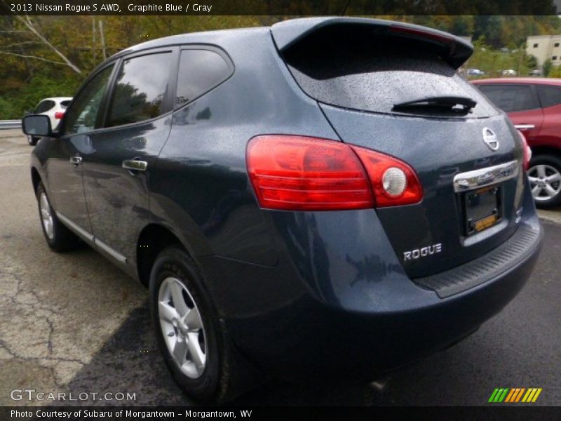 Graphite Blue / Gray 2013 Nissan Rogue S AWD