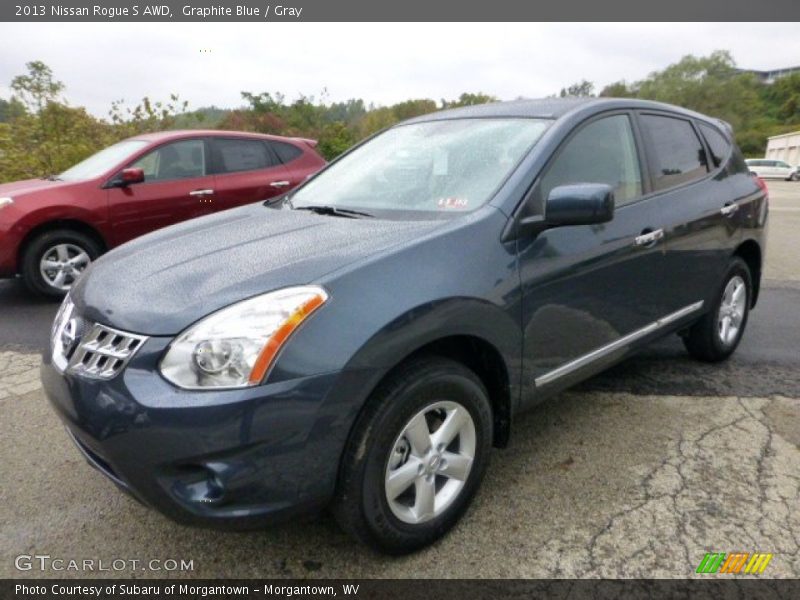 Graphite Blue / Gray 2013 Nissan Rogue S AWD