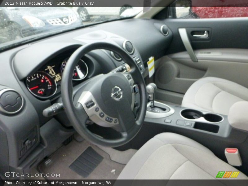 Graphite Blue / Gray 2013 Nissan Rogue S AWD
