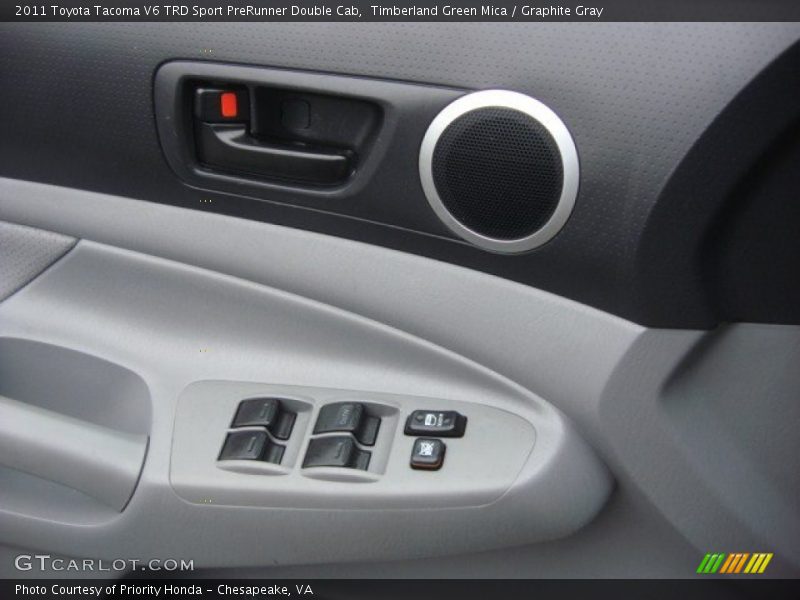 Timberland Green Mica / Graphite Gray 2011 Toyota Tacoma V6 TRD Sport PreRunner Double Cab