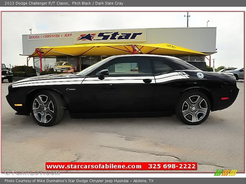 Pitch Black / Dark Slate Gray 2013 Dodge Challenger R/T Classic