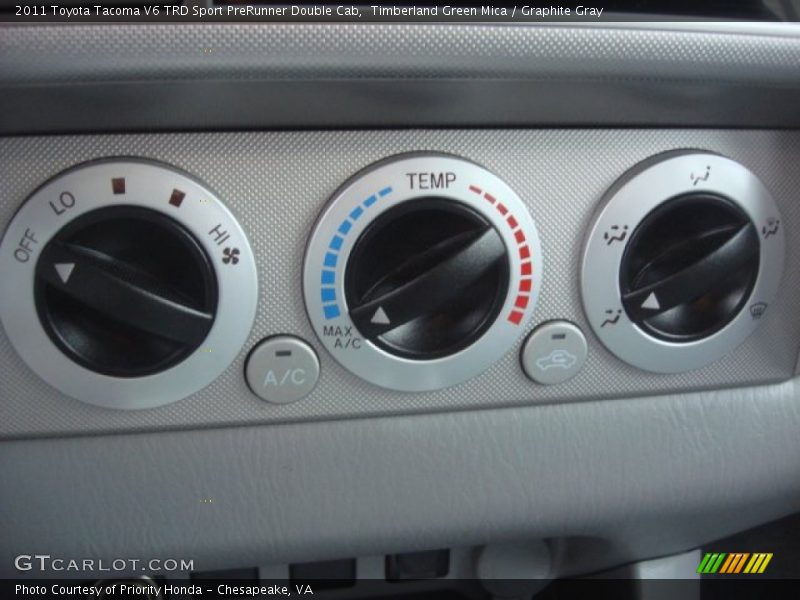 Timberland Green Mica / Graphite Gray 2011 Toyota Tacoma V6 TRD Sport PreRunner Double Cab