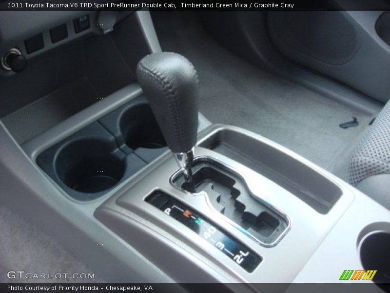 Timberland Green Mica / Graphite Gray 2011 Toyota Tacoma V6 TRD Sport PreRunner Double Cab
