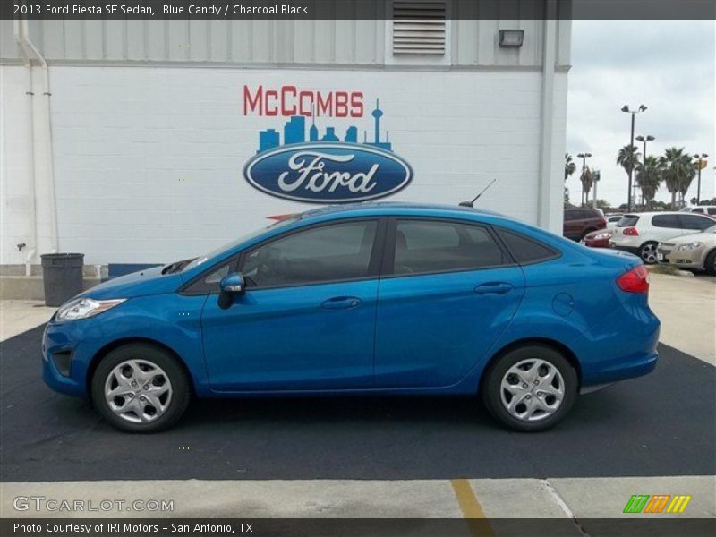 Blue Candy / Charcoal Black 2013 Ford Fiesta SE Sedan