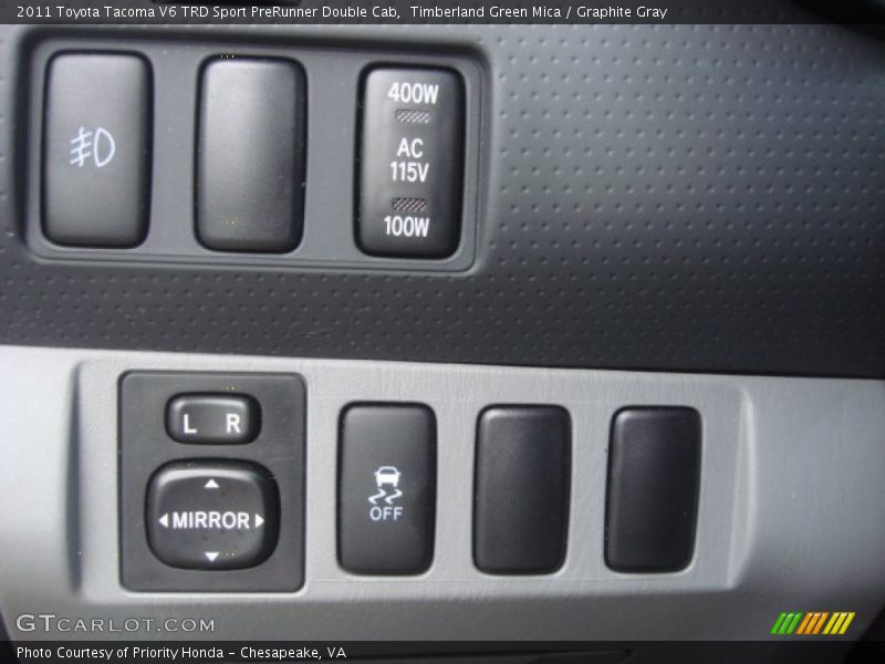 Timberland Green Mica / Graphite Gray 2011 Toyota Tacoma V6 TRD Sport PreRunner Double Cab