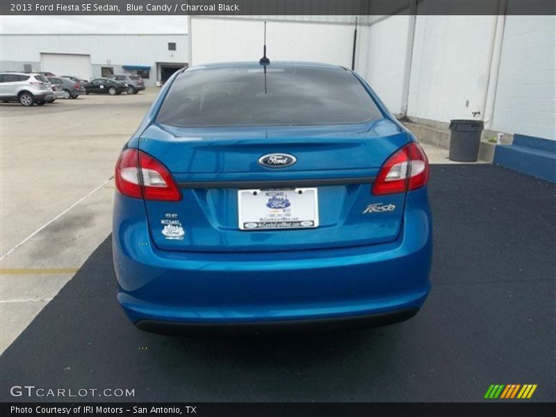 Blue Candy / Charcoal Black 2013 Ford Fiesta SE Sedan