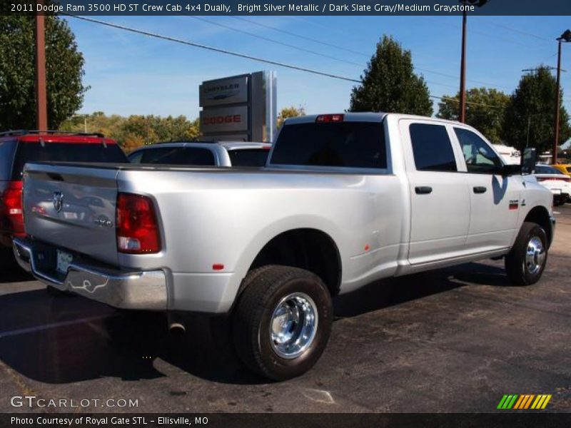 Bright Silver Metallic / Dark Slate Gray/Medium Graystone 2011 Dodge Ram 3500 HD ST Crew Cab 4x4 Dually