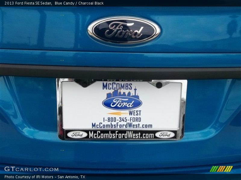 Blue Candy / Charcoal Black 2013 Ford Fiesta SE Sedan