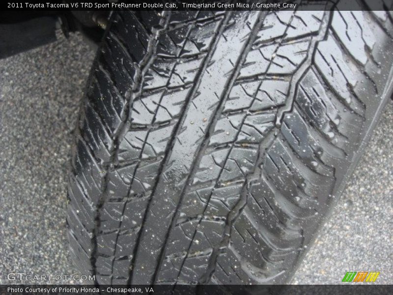 Timberland Green Mica / Graphite Gray 2011 Toyota Tacoma V6 TRD Sport PreRunner Double Cab