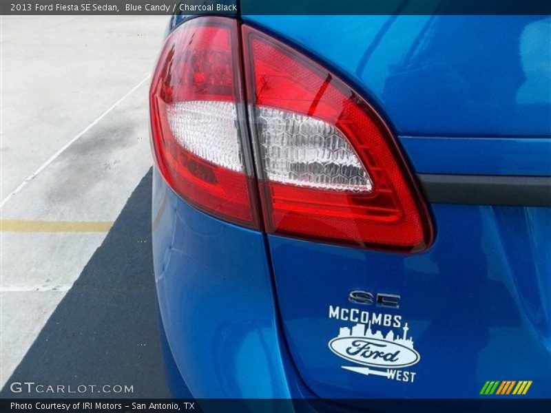 Blue Candy / Charcoal Black 2013 Ford Fiesta SE Sedan
