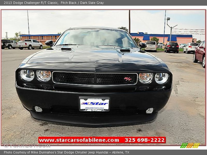Pitch Black / Dark Slate Gray 2013 Dodge Challenger R/T Classic