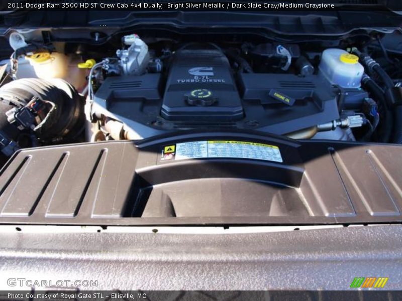 Bright Silver Metallic / Dark Slate Gray/Medium Graystone 2011 Dodge Ram 3500 HD ST Crew Cab 4x4 Dually